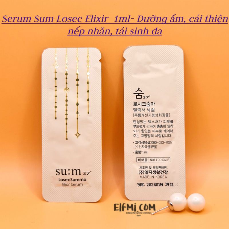 Tinh Chất tái sinh da Su:m37 Losec Summa Elixir Serum gói