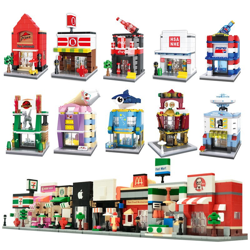 HSANHE Bộ Đồ Chơi Lắp Ráp Lego Mini Cho Bé