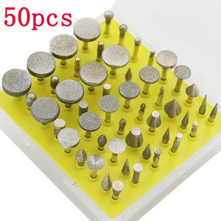 BỘ 50 MŨI MÀI KHẮC ĐẦU KIM CƯƠNG 120#