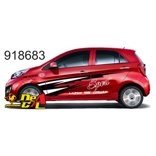 Tem dán sườn ô tô 4 chỗ (Kia Morning, i10...) - Hàng siêu cấp Loại 1 - 918683, 918684, 918743, 918835