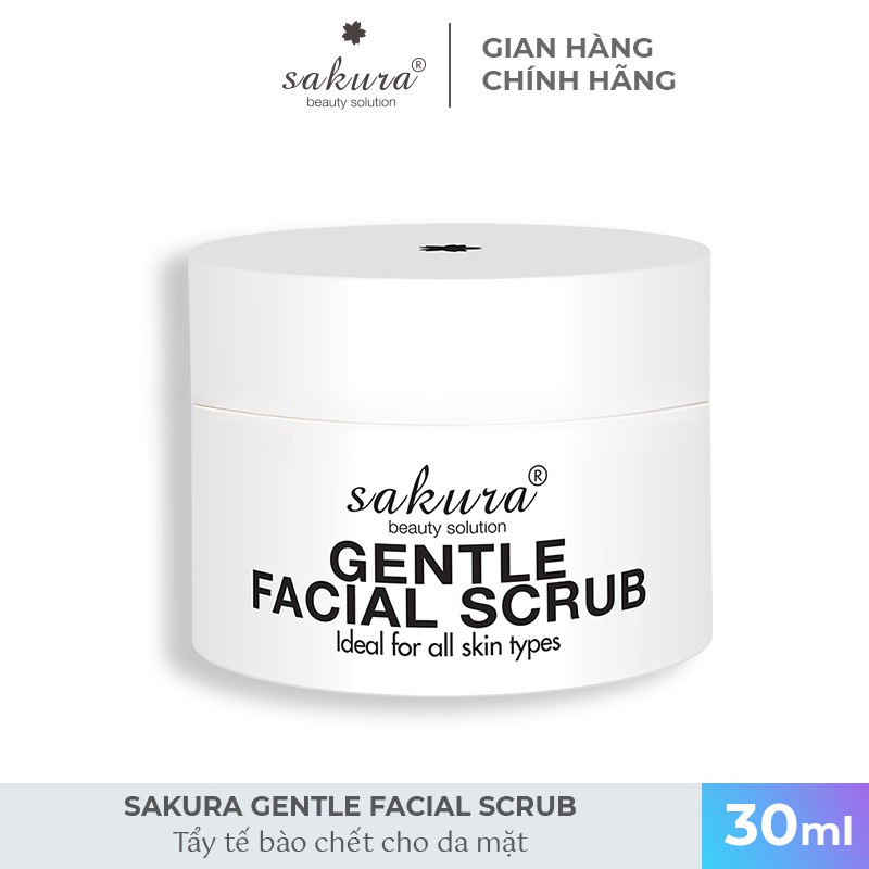 Tẩy tế bào chết da mặt Sakura Gentle Facial Scrub 30ml - Mỹ Phẩm Mai Hân