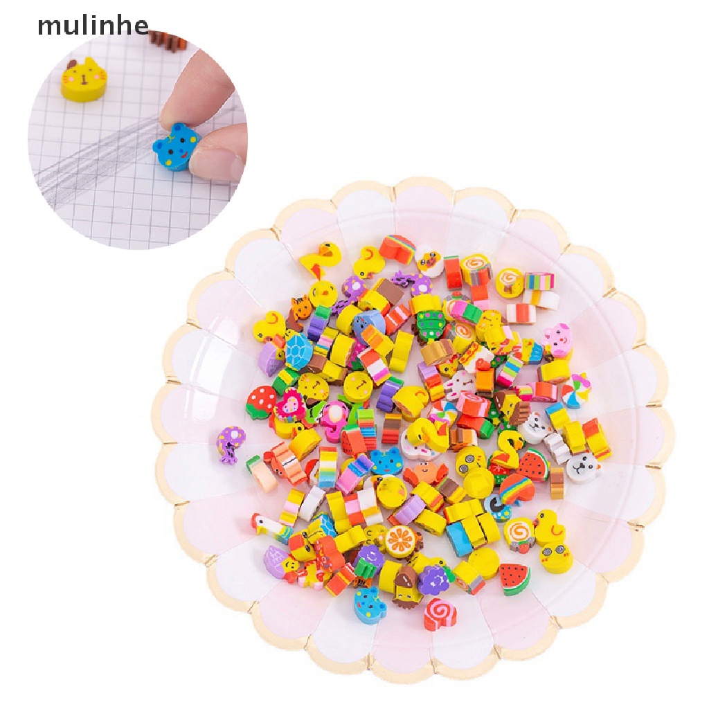 50 Gôm Tẩy Mini Bằng Cao Su Hình Động Vật