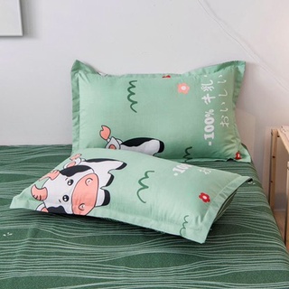 (SALE SỐC) Áo gối nằm, vỏ gối đầu poly cotton mẫu BÒ SỮA XANH 45x65cm bao bọc gối nằm nhiều mẫu mới