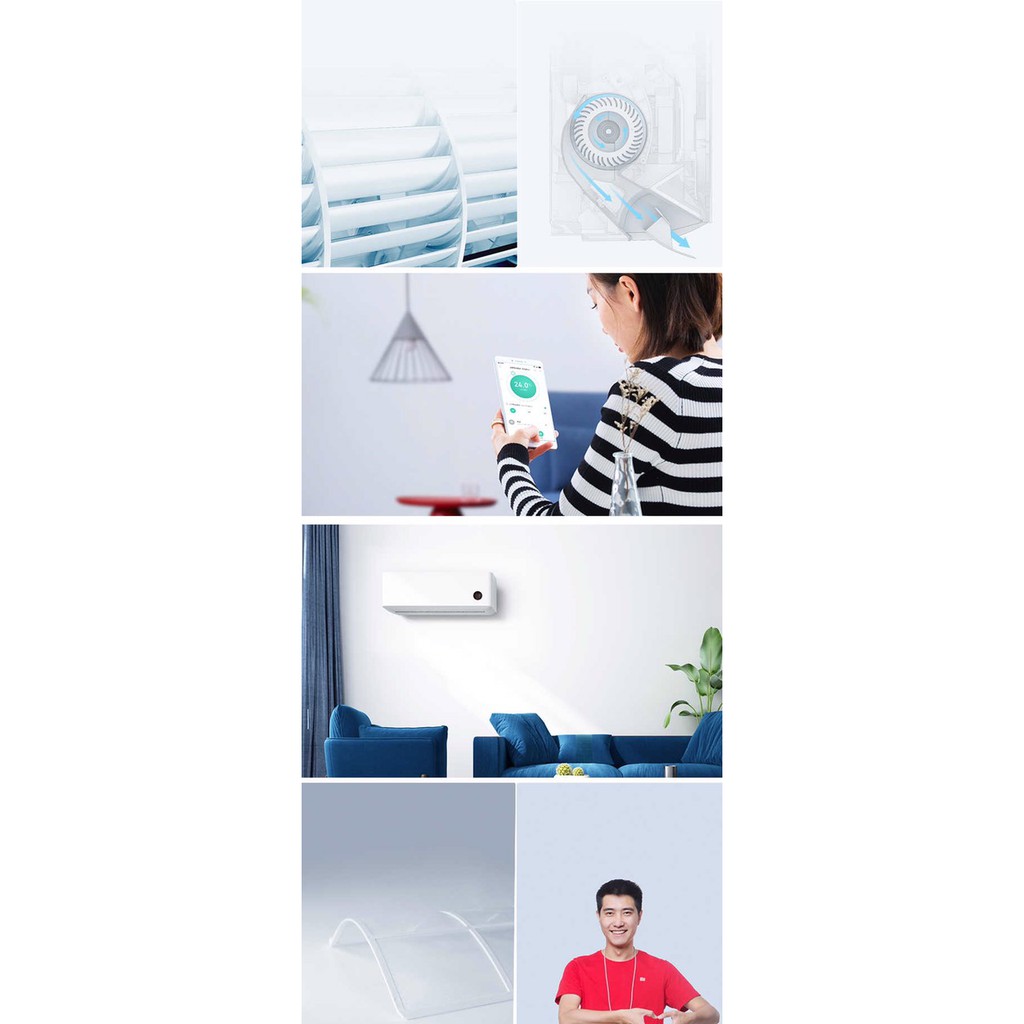 Điều Hòa Thông Minh 2 chiều Xiaomi Mijia Inverter KFR-35GW - N1A1 1.5HP  Kết Nối App Gas R32/KFR-35GW - F1A1