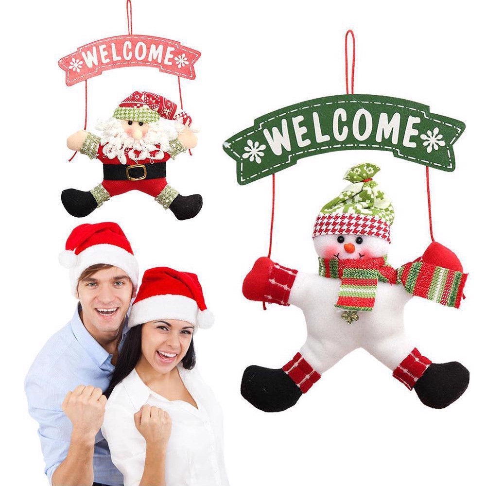 Búp Bê Gỗ Treo Cửa Trang Trí Giáng Sinh