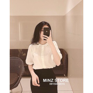 [SIÊU RẺ] ÁO SƠ MI NỮ CỔ BÈO SIÊU XINH