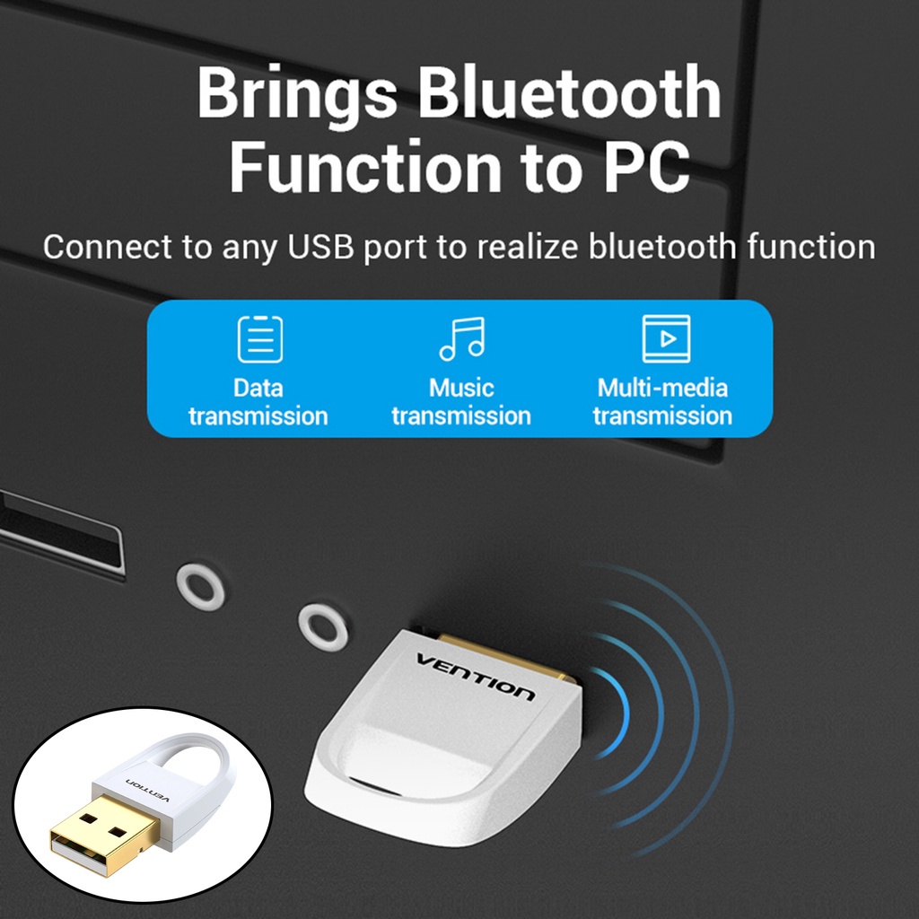 Thiết Bị Truyền Tín Hiệu Âm Thanh Bluetooth Cho Laptop Pc Đen | BigBuy360 - bigbuy360.vn