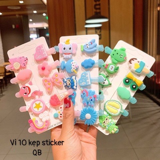 Kẹp tóc hoạ tiết cute cho bé gái