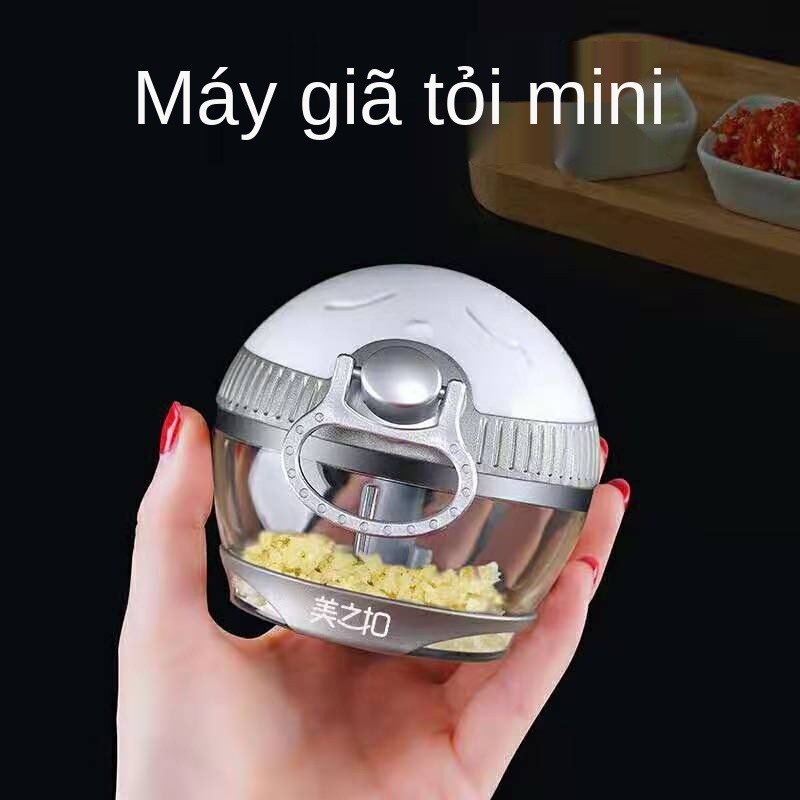 Meizhikou Mini Garlic Artifact Thiết bị làm sạch tỏi Hướng dẫn sử dụng Máy nghiền nhỏ