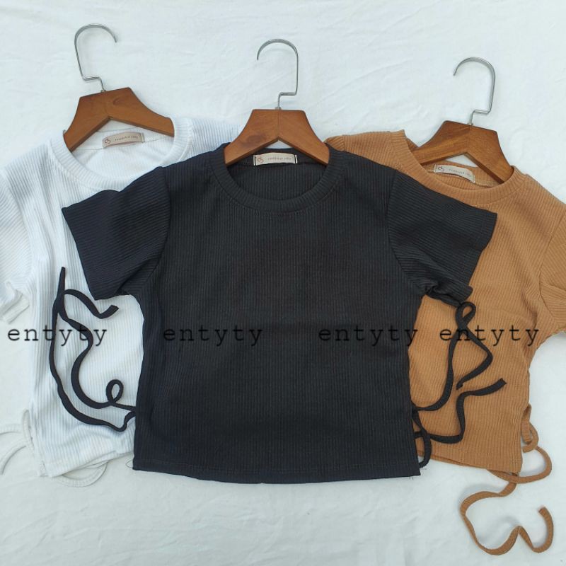ÁO CỘT DÂY 2 BÊN HÔNG DÁNG CROPTOP A2C2BH | BigBuy360 - bigbuy360.vn