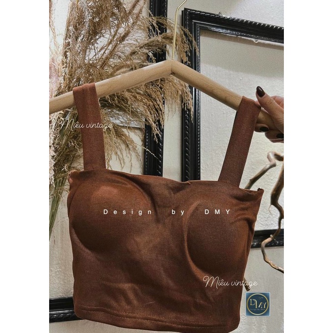 Áo hai dây bản to có đệm ngực , áo quây chất cotton mềm mịn mút ngực Mondayshop | BigBuy360 - bigbuy360.vn