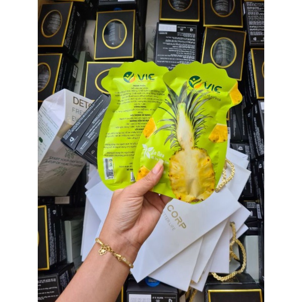 Cam kết chính hãng} Kẹo dứa giảm cân túi 7 viên