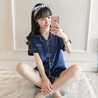 Bộ ngủ lụa mặc nhà