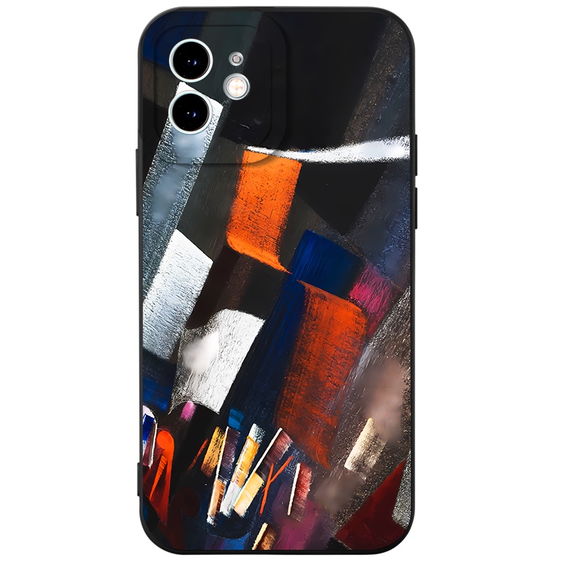 Ốp lưng JURSUE mềm chống bẩn hình dễ thương đẹp đen Cho iPhone 14 13 12 11 Pro Max SE 2020 X XR XS 8 7 ip 6S 6 Plus Y2385