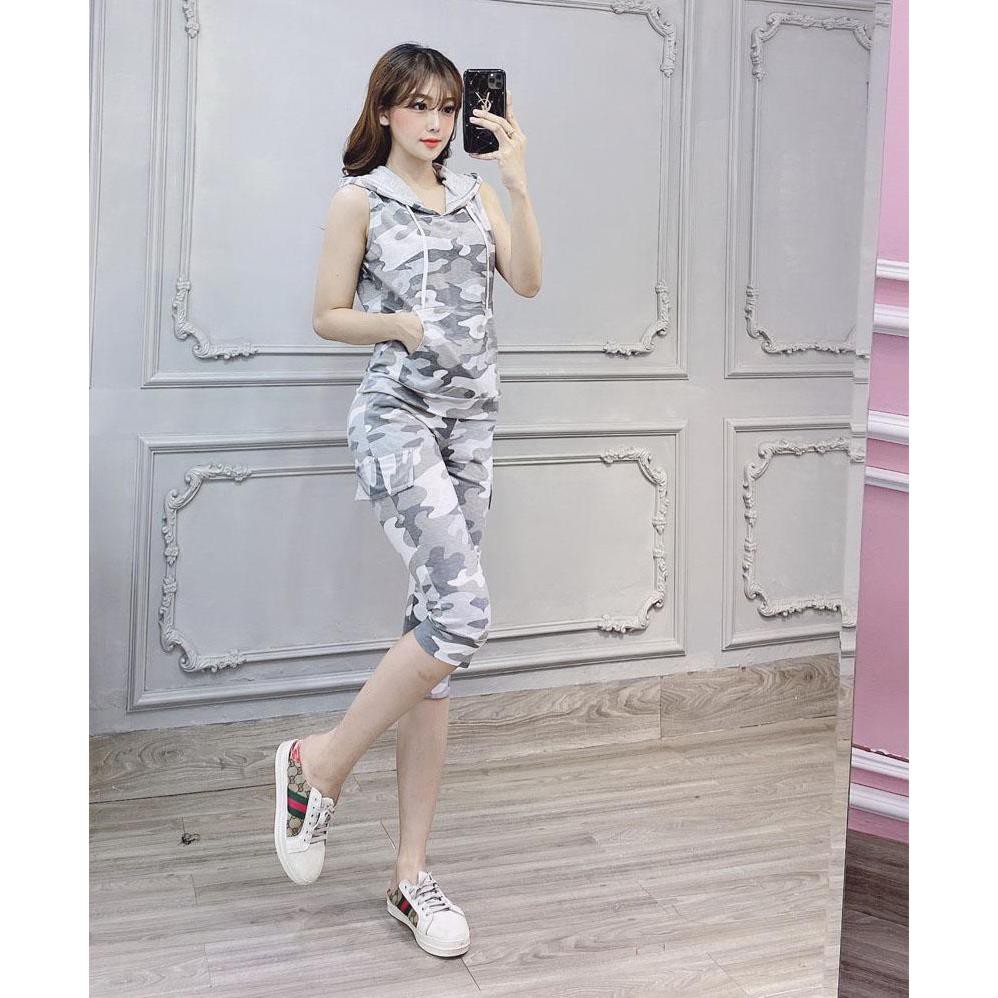 [Sale 50%]  [Cao cấp] Bộ đồ thể thao lính cotton sát nách TT371 [HÀNG CHUẨN SHOP]  [Xuất Khẩu]