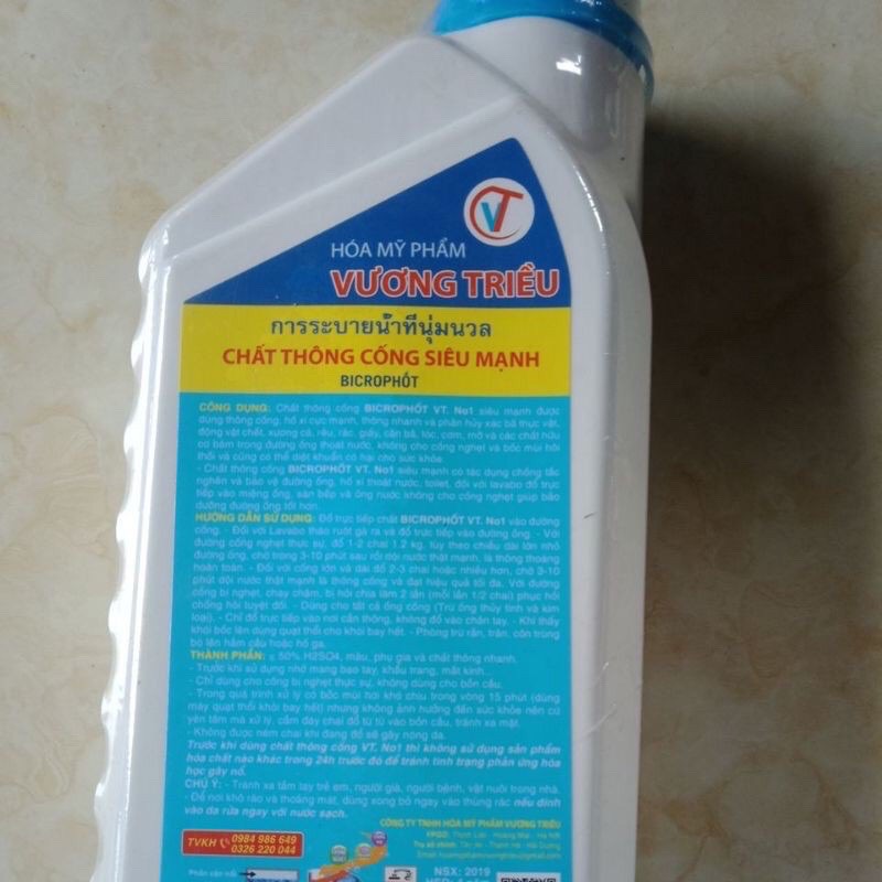 Nước thông cầu, cống siêu tốc, siêu mạnh Vương Triều VT no1
