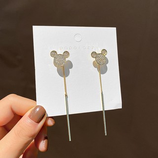 [Tặng Hộp Đựng Cao Cấp]Bông tai Hàn Quốc Mickey lấp lánh 2023
