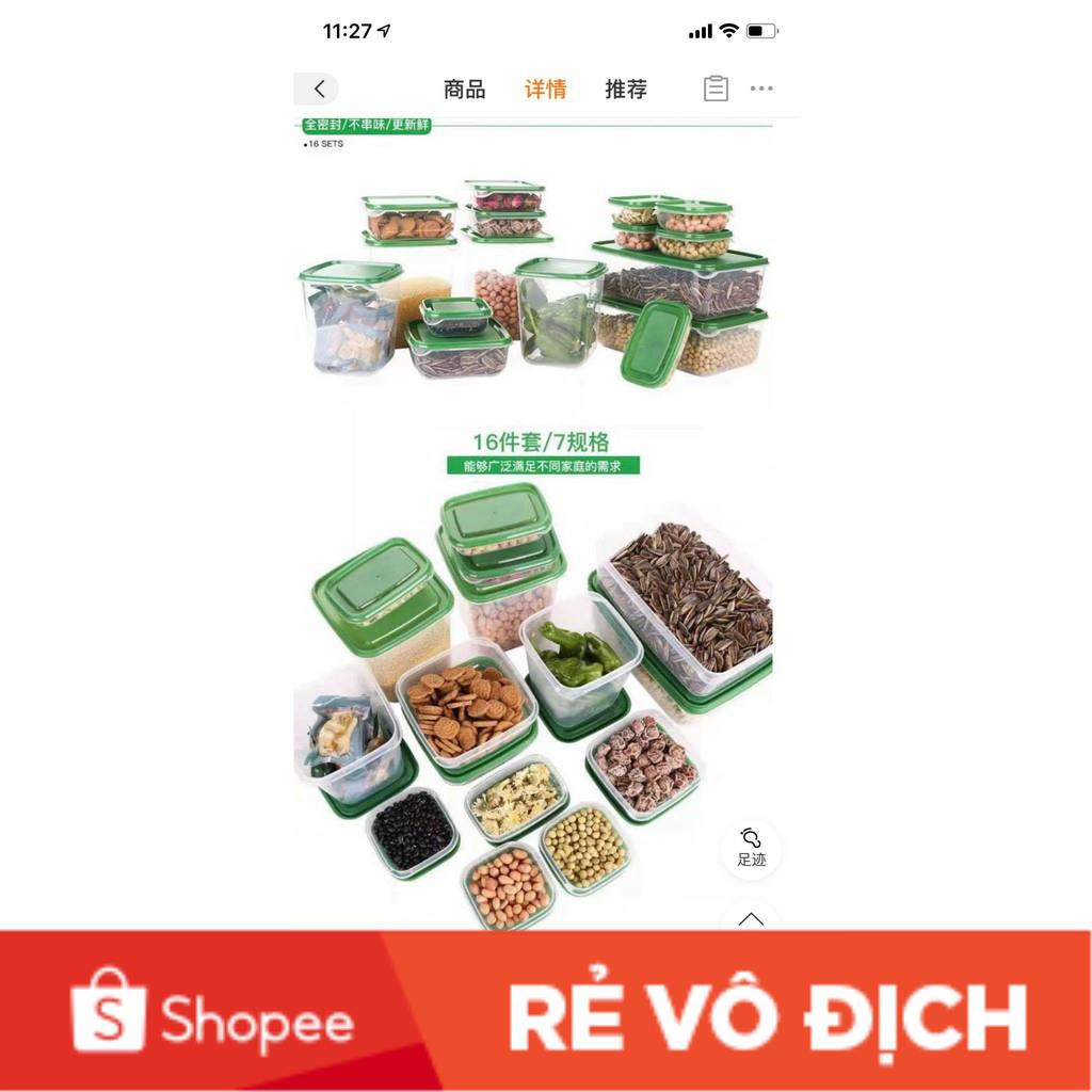 SET HỘP NHỰA ĐỰNG THỨC ĂN IKEA 17 MÓN 💖FREESHIP💖 Giảm 5K Khi Nhập Mã [JAZINO ĐỒ GIA DỤNG ]