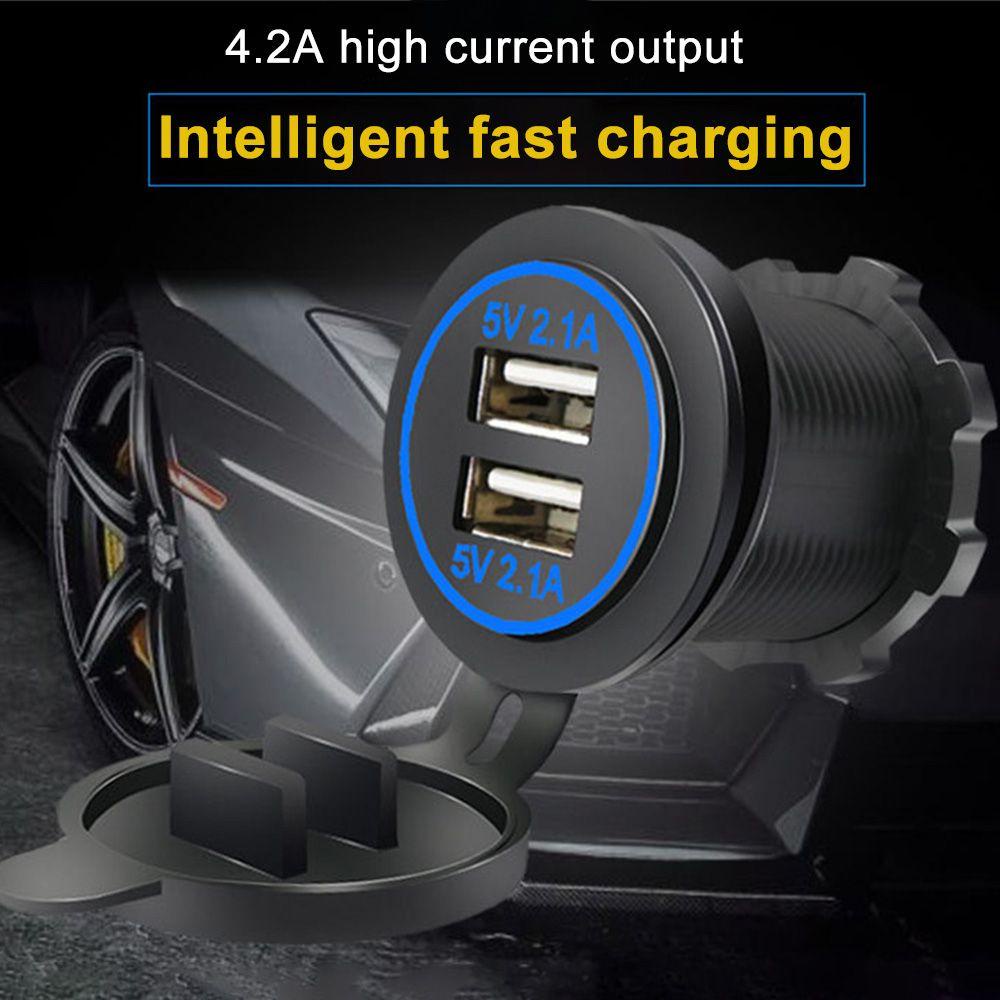 Tẩu Sạc Hai Cổng USB Chống Bụi Cho Xe Hơi / Tàu Thuyền