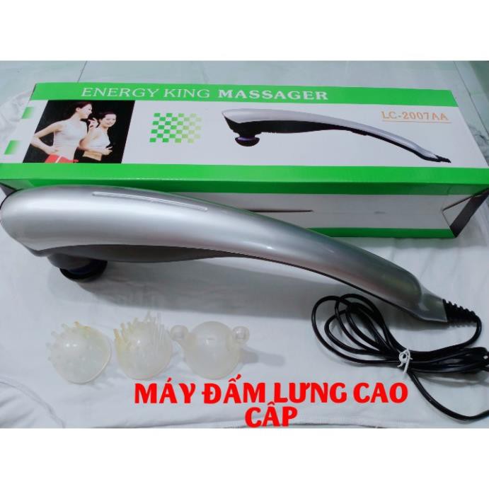 [XẢ KHO+FREE SHIP] MÁY ĐẤM LƯNG, MASSAGE CẦM TAY LC-2007AA. 3 ĐẦU MATXA 2 CHẾ ĐỘ RUNG