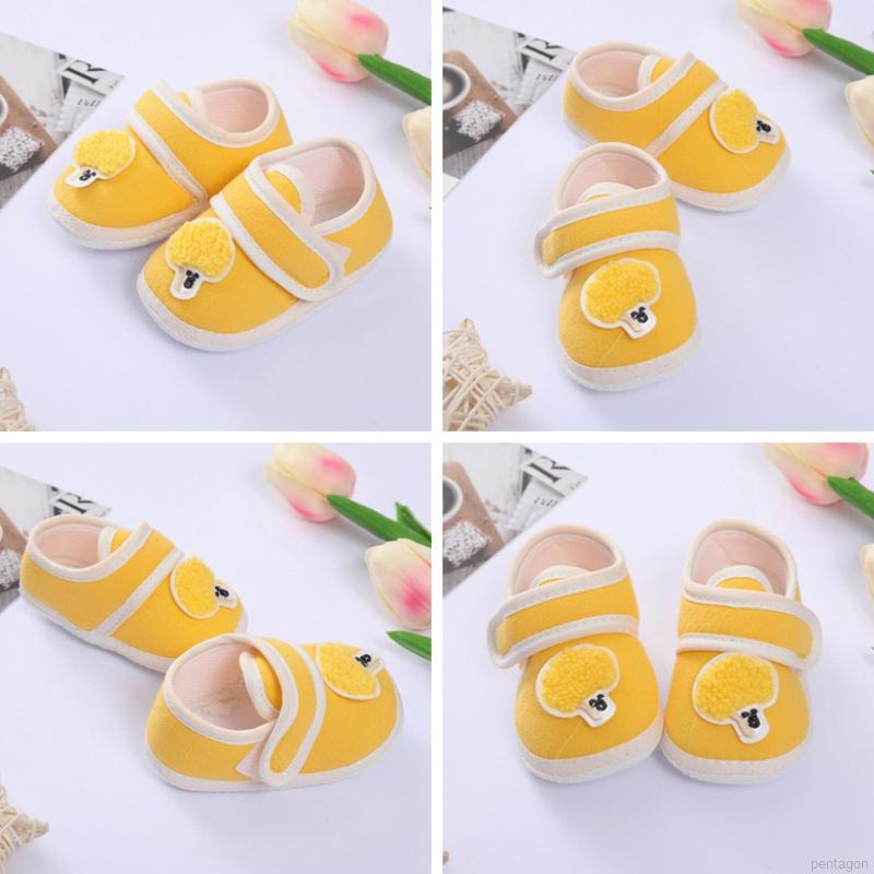 Giày thể thao đế mềm chống trượt kiểu dáng dễ thương cho bé sơ sinh 0-18 tháng tuổi