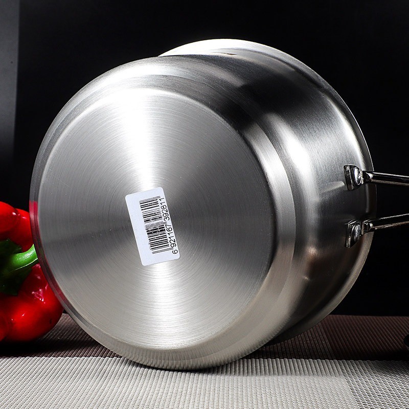 Quánh quấy bột cho bé inox đáy từ, nồi nấu bột đáy từ vung kính cường lực cao cấp