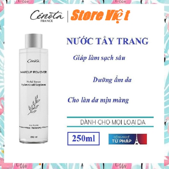 Nước tẩy trang dưỡng ẩm mềm mịn Cénota Makeup Remover, nước tẩy trang làm sạch bụi bẩn 180ml | BigBuy360 - bigbuy360.vn