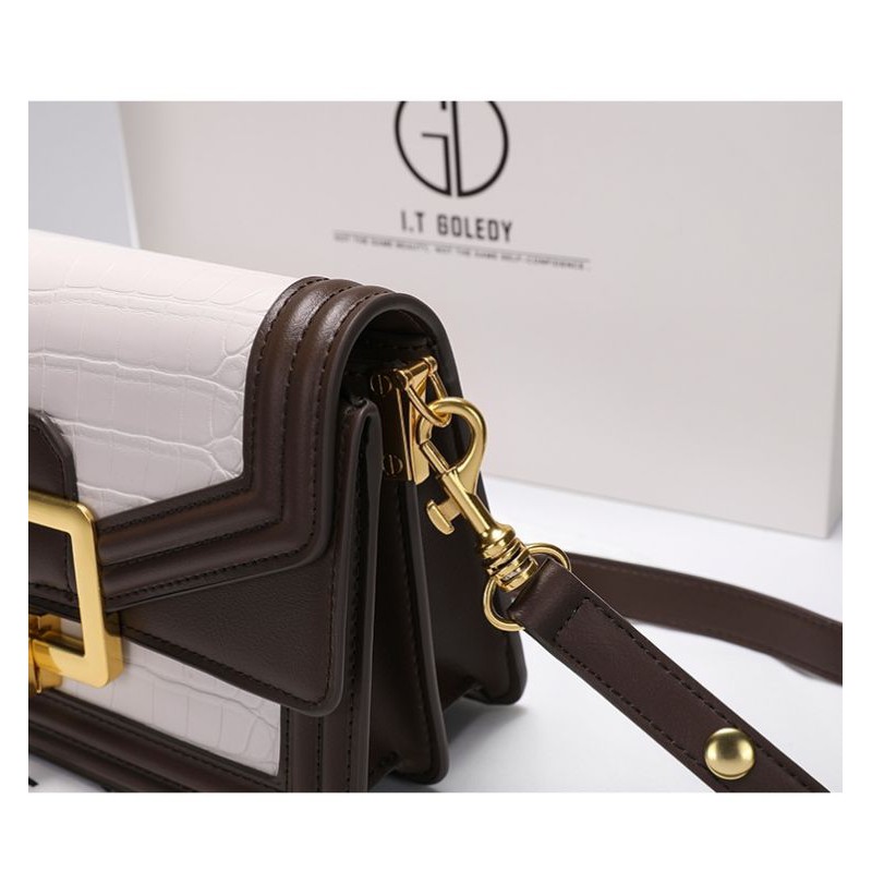 Túi Xách Nữ I.T GOLEDY HONGKONG da bò cao cấp, mẫu mới 2021