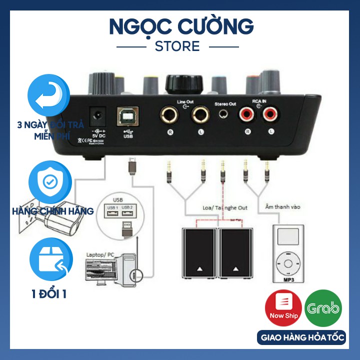 [Mã 253ELSALE hoàn 7% đơn 300K] Sound Card Hát Karaoke Thu Âm Live Stream Icon Upod Pro Chính Hãng