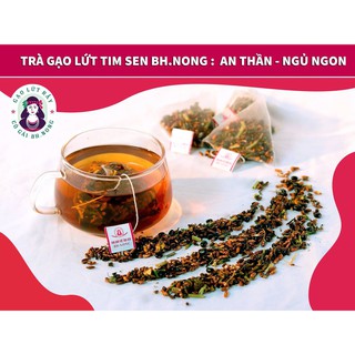 Trà gạo lứt tâm sen bh.nong an thần, dưỡng tâm hộp 20 túi lọc. tuyển sỉ, ctv, đại lý toàn quốc