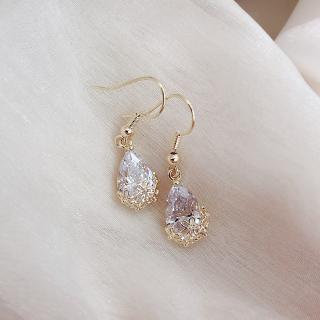 Bông Tai Dáng Dài Đính Đá Zircon Thanh Lịch 💕 khuyên tai 💕 trang sức