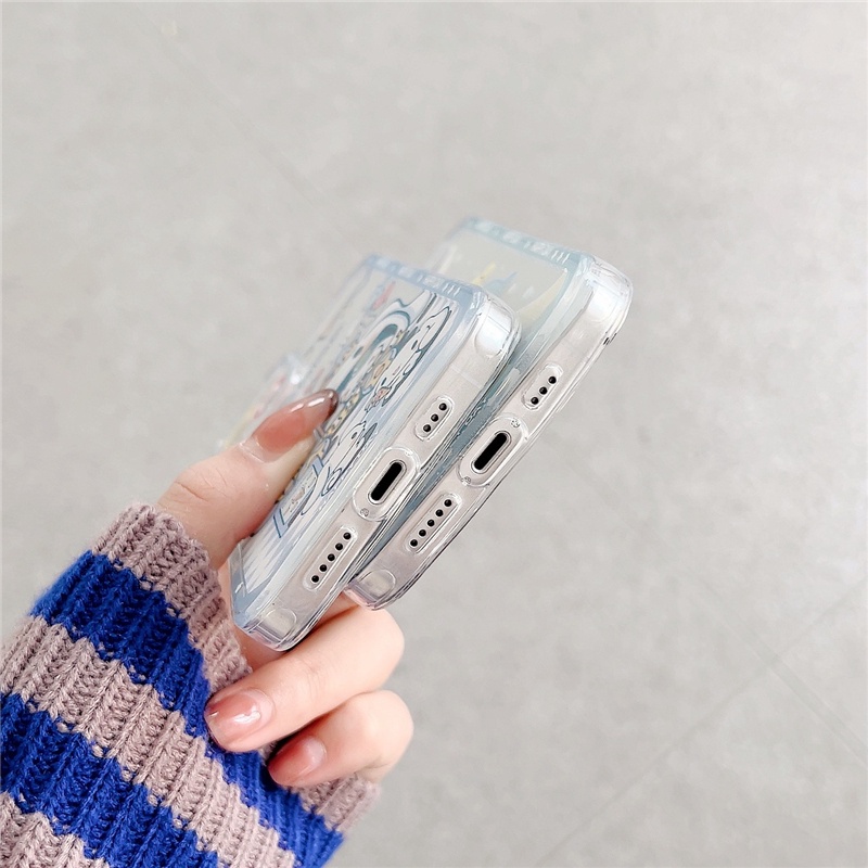Ốp Điện Thoại Chống Sốc Hình Cinnamoroll Hoạt Hình Dễ Thương Cho iPhone 14 / 13 / 12 / 11 / X / 8 / 7P