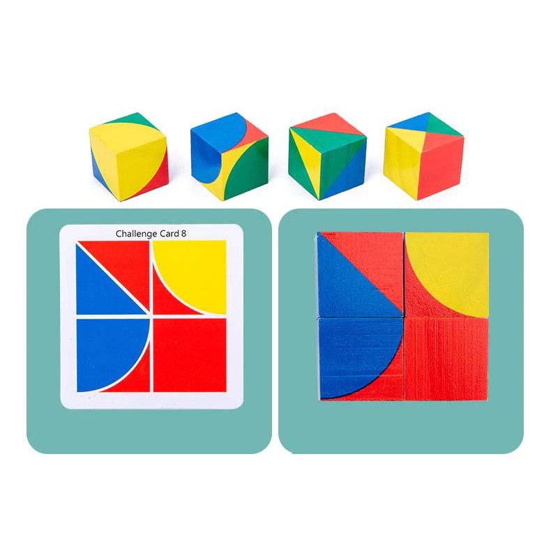 Khối lập phương Pixy - Đồ chơi gỗ rèn luyện tư duy không gian đa chiều Pixy Cubes Block