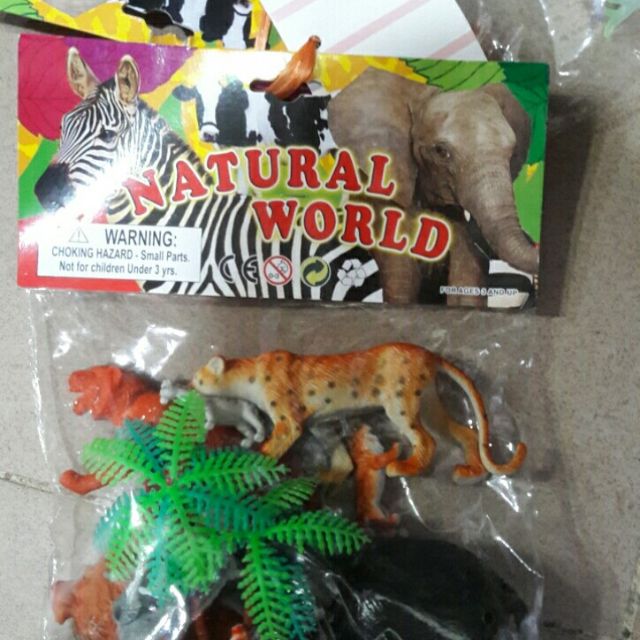 Bộ đồ chơi động vật sống trong rừng bằng nhựa mô phỏng động vật rừng sống trong tự nhiên