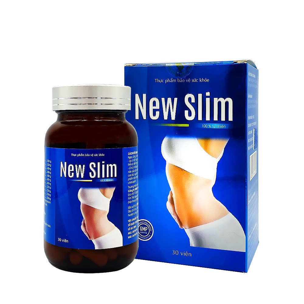 Viên uống giảm cân nhanh tại nhà New Slim giúp thải mỡ cấp tốc và giữ dáng an toàn hiệu quả không mệt. Hộp 30 viên