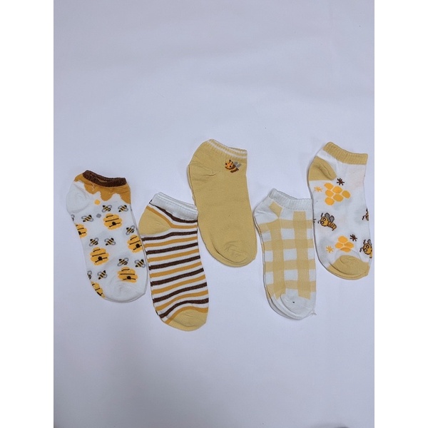 Set 5 đôi tất xinh vớ cổ ngắn họa tiết cực hàn quốc tất ngắn cổ