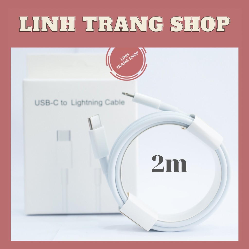 [Mã ELMSM3 giảm 20K đơn bất kì] (Dài 2m) Cáp sạc nhanh Iphone PD dài 2m | BigBuy360 - bigbuy360.vn