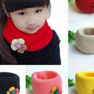 Khăn ống len hình hoa loại đẹp cho bé 1-5 tuổi