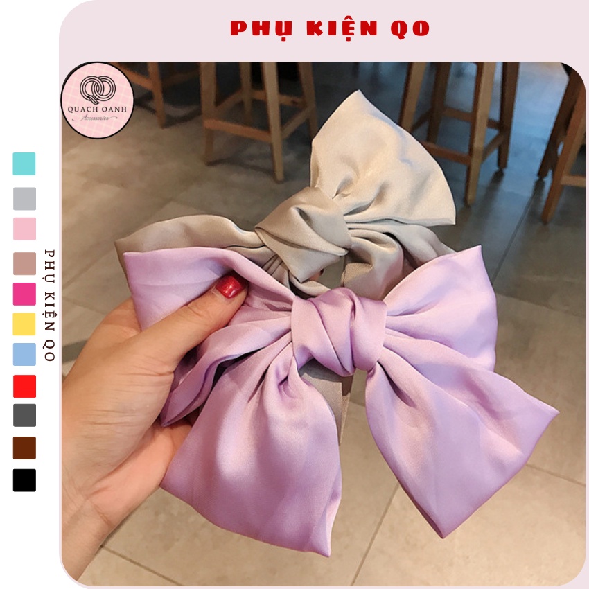 Kẹp tóc nơ màu pastel nữ tính KEP31