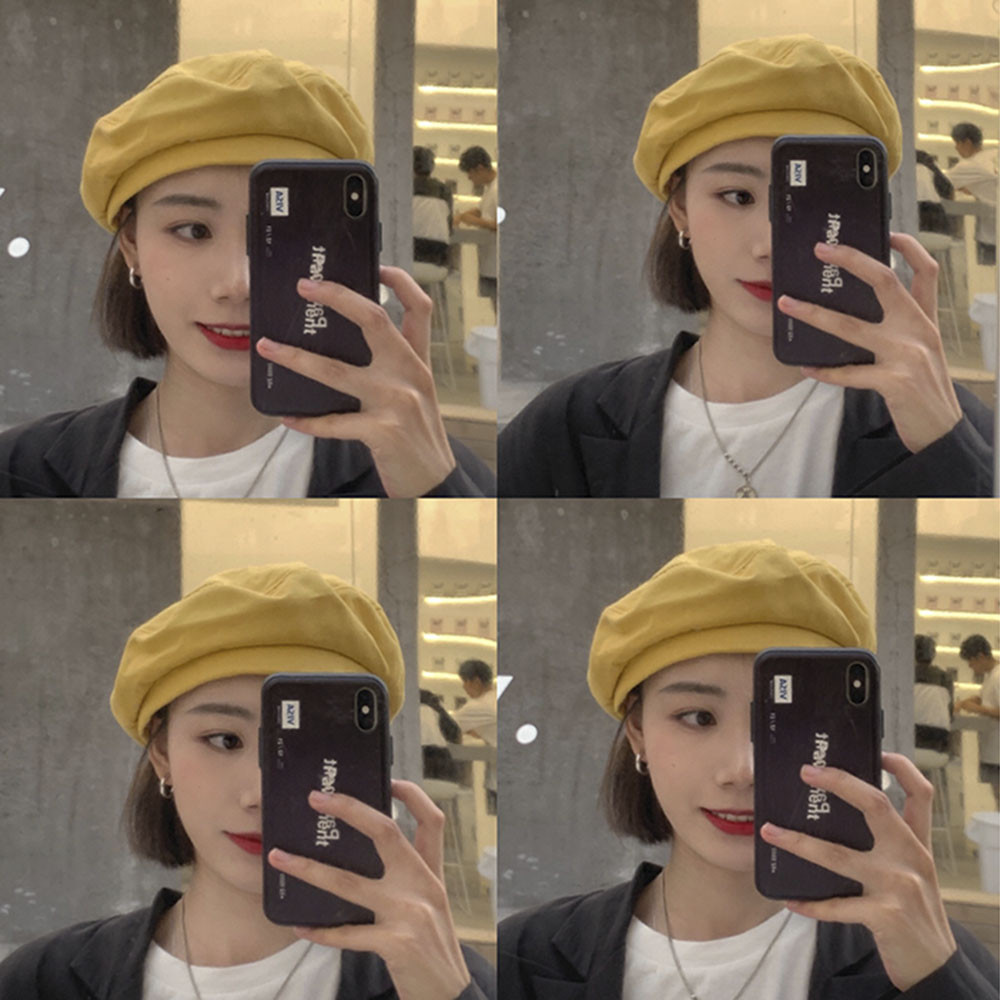 Nón Beret Phong Cách Hàn Quốc Cổ Điển Dành Cho Nữ