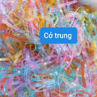 (0.5kg)500gam thun buột tóc màu,sọc(cở trung)