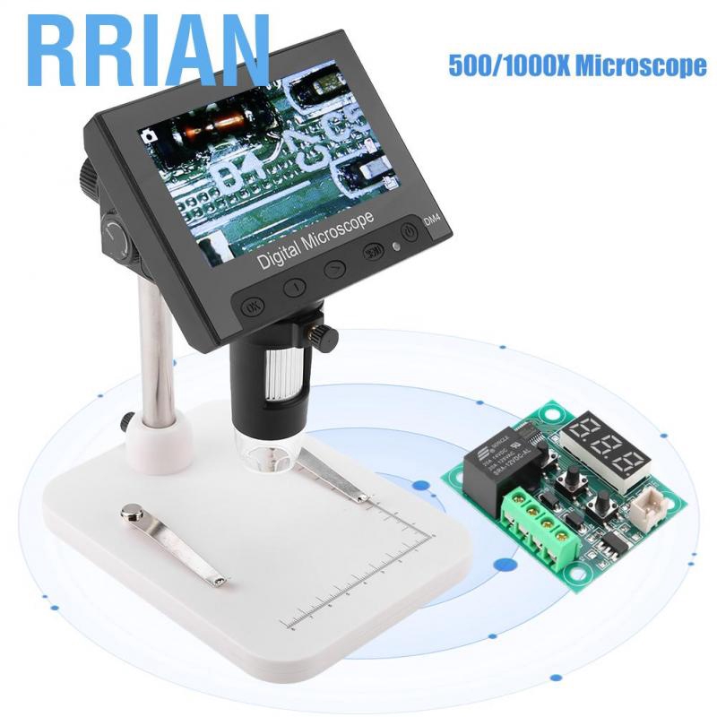 Kính lúp điện có đèn led chất lượng cao DM4 2MP phóng đại 500/1000 lần màn hình 4.3"