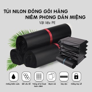 Túi nilong chuyên dụng đóng gói hàng niêm phong có sẵn  keo dính chắc chắn nhiều size 100 túi