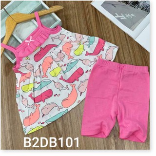 CHAT để chọn mẫu - Bộ bánh bèo thun cotton cho bé gái - Bộ quần áo bé gái