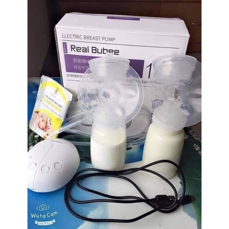máy hút sữa điện đôi real bubee