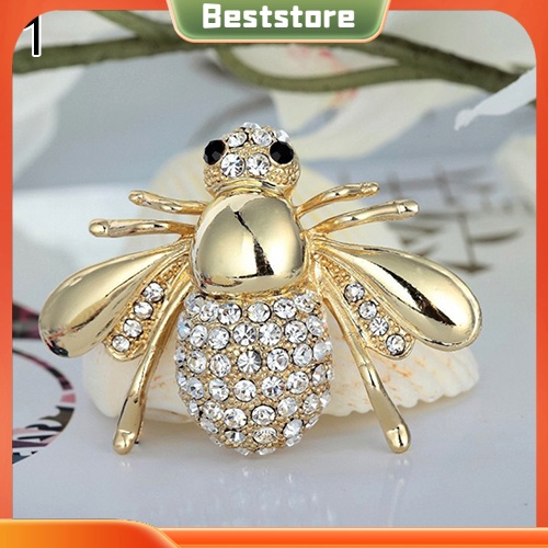 Huy hiệu cài áo hình con ong đính đá thời trang
