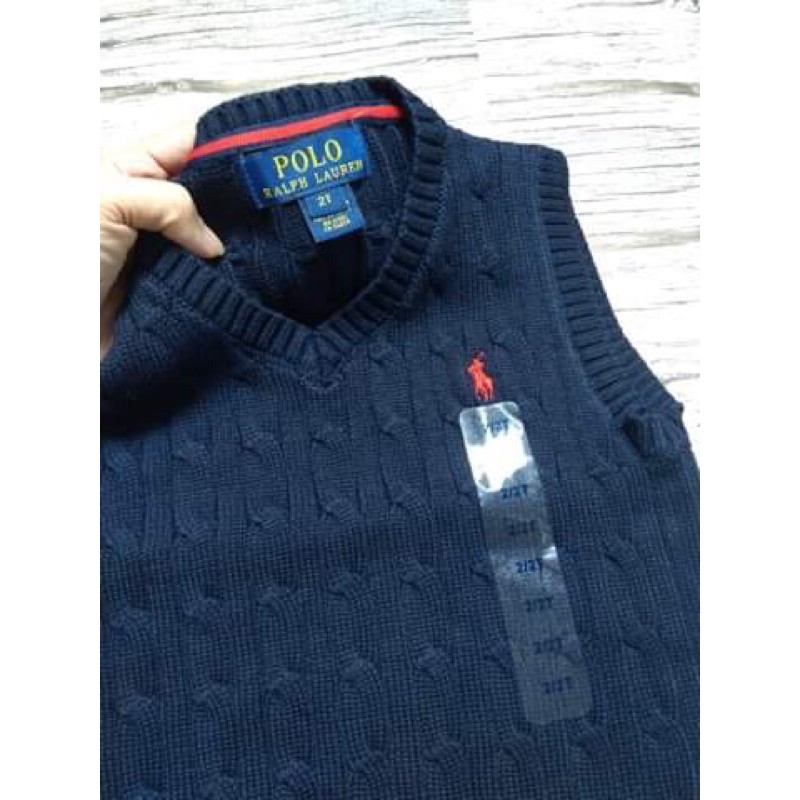 Áo len gile bé trai polo 9-24kg