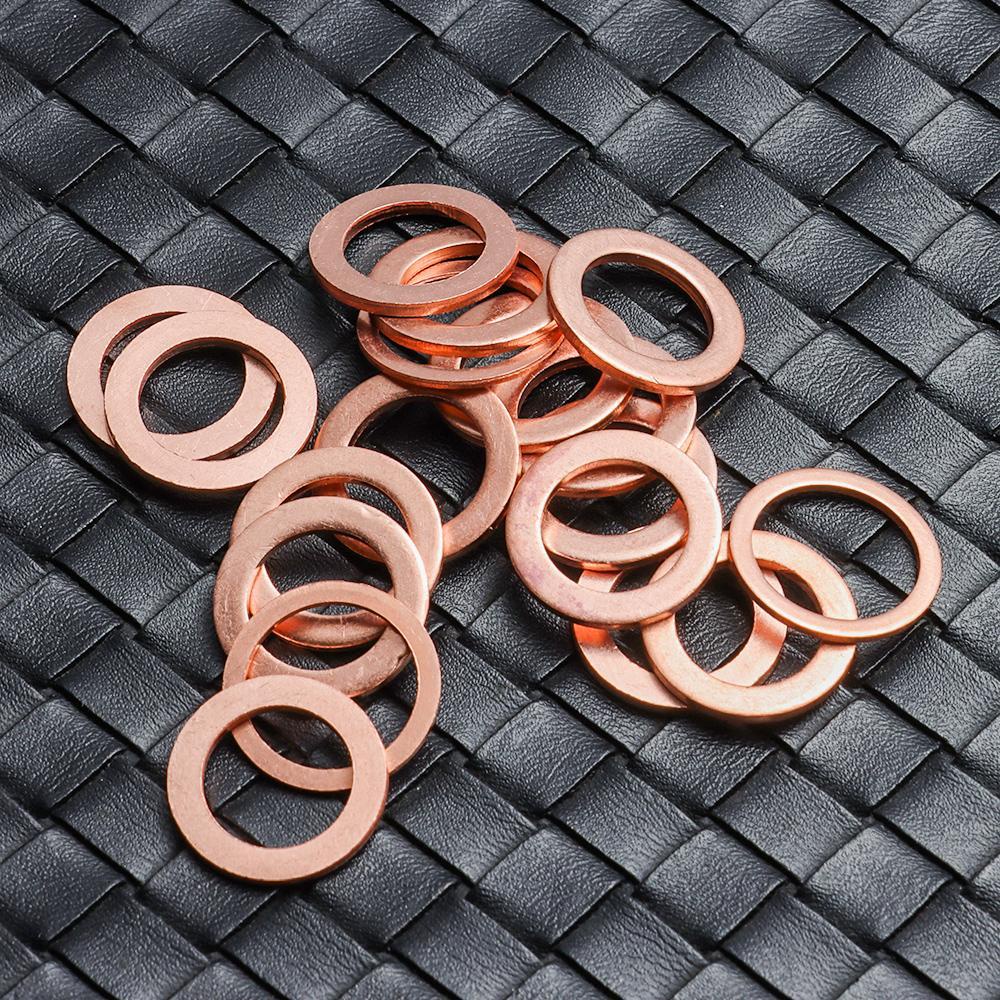 Set 200 Vòng Đệm Bằng Đồng Cứng Cho Động Cơ Xe Hơi