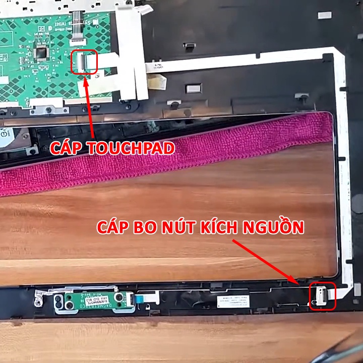 Cáp nối chuột cảm ứng, cáp nối bo mạch nút mở nguồn cho laptop Dell L501X L502X