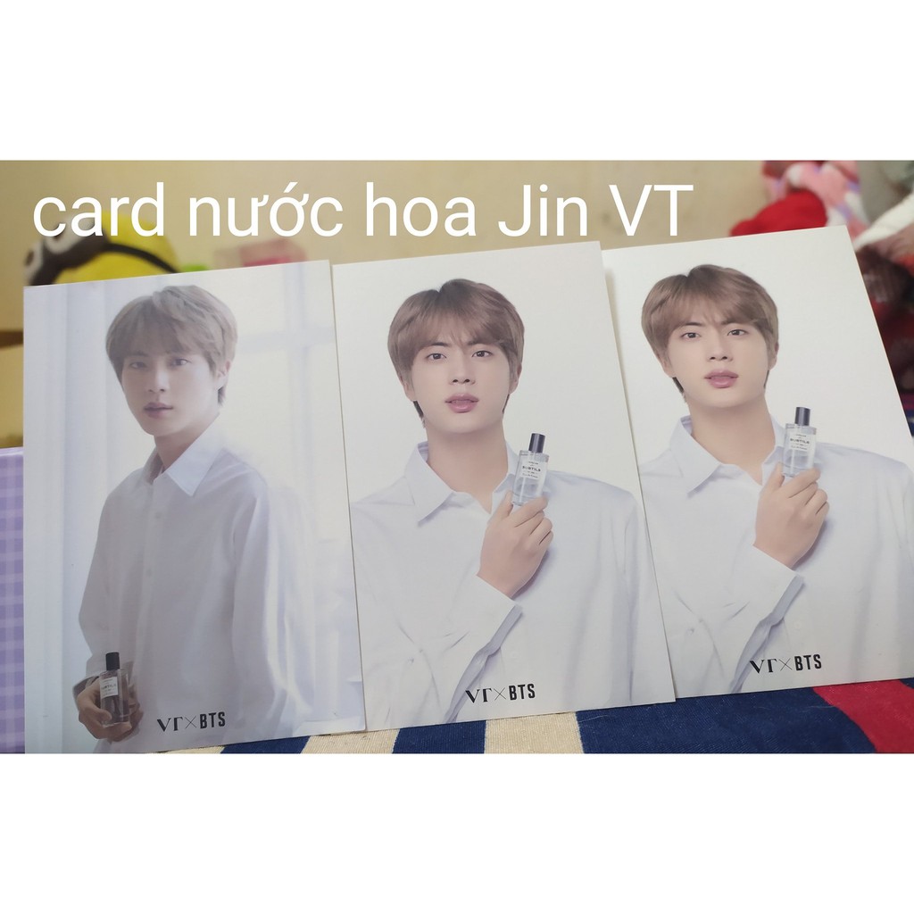 Card nước hoa BTS X VT. Jin, RM, Jungkook. Suga. V. Jimin